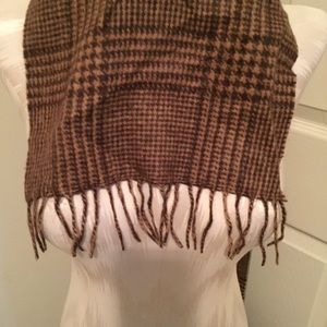 100% cashmere men’s scarf print ad item unused